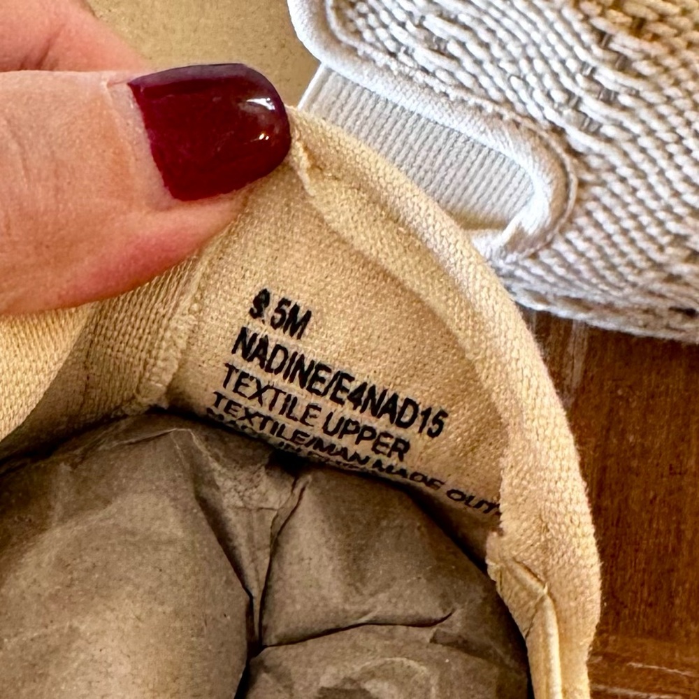 NIB cream Esprit Nadine slip on espadrille flats 9.5M - Picture 11 of 14